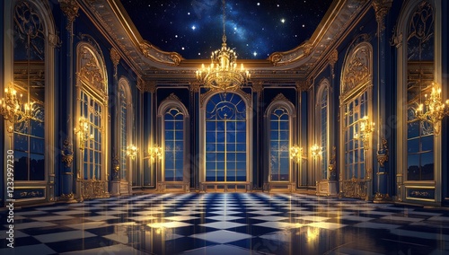 Grand Palace Ballroom Under the Starry Night