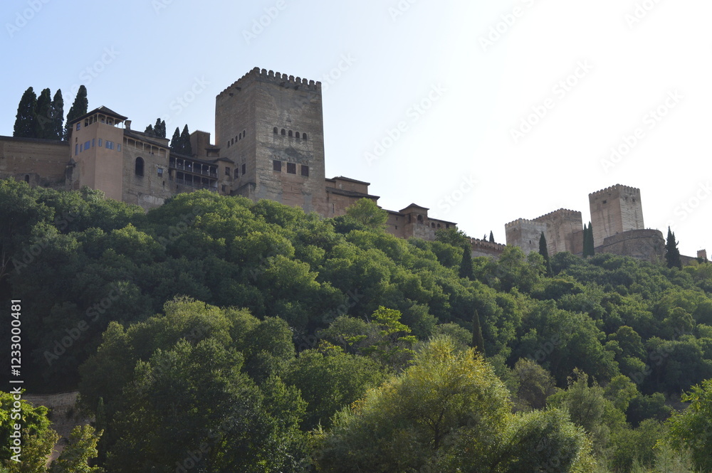 Palácio de Alhambra em Granada na Espanha Palácio de Alhambra em Granada na Espanha