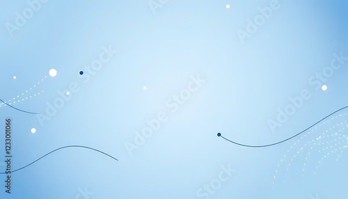 Abstract Blue Background With Minimalist Design Elements