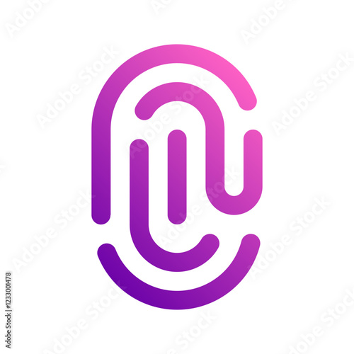 fingerprint gradient icon