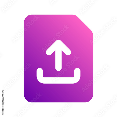 file upload gradient icon