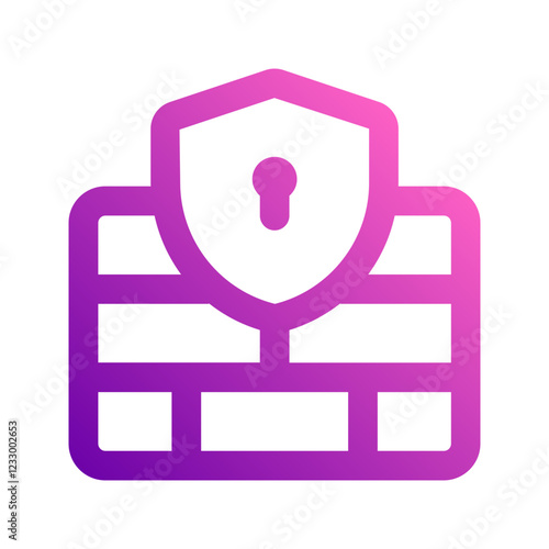 firewall gradient icon