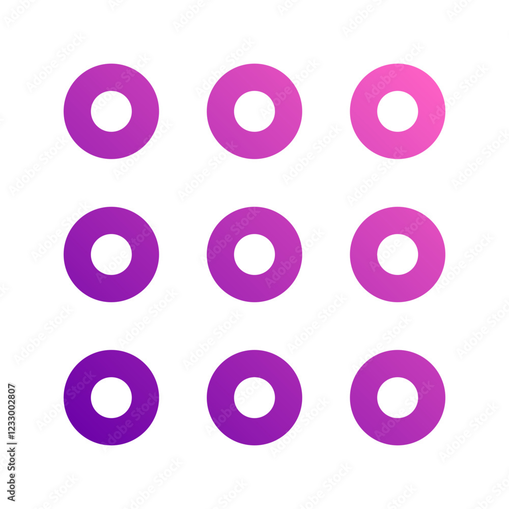 pin code gradient icon