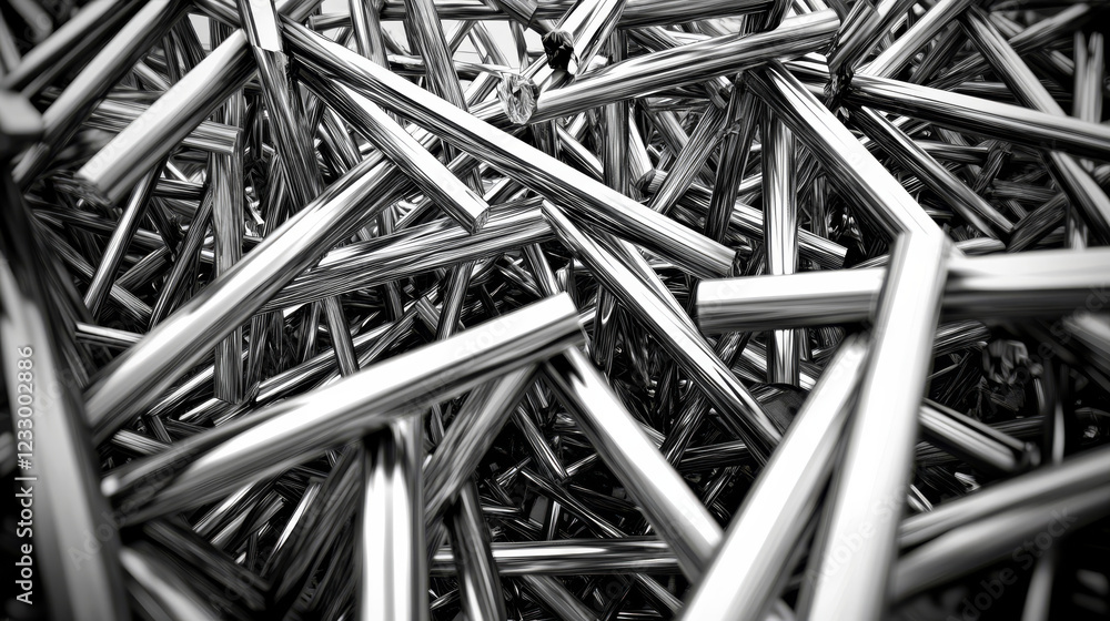 a complex metal lattice structure with intricate lines and patterns 3d render illustration. 3D Illustration a complex metal lattice structure with intricate lines and patterns 3d render illustration. 3D Illustration