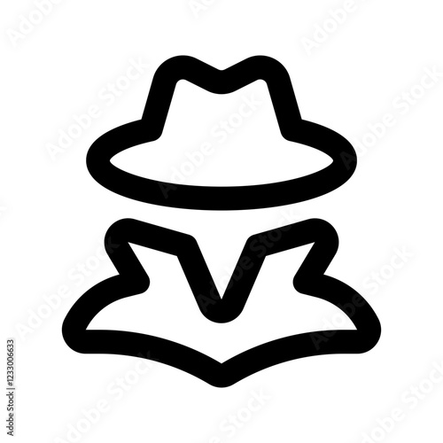 hacker line icon