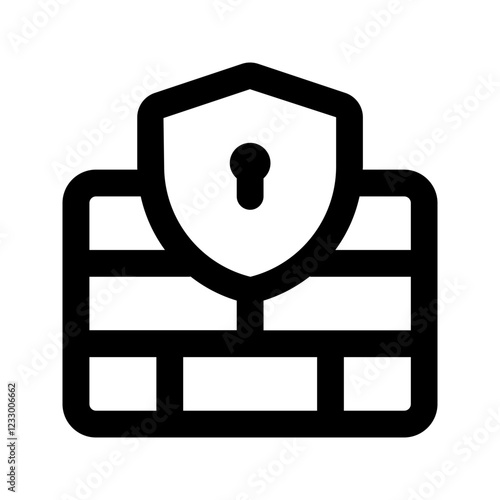 firewall line icon