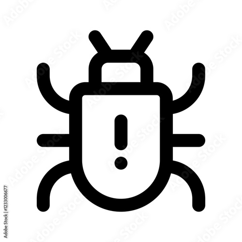 malware line icon