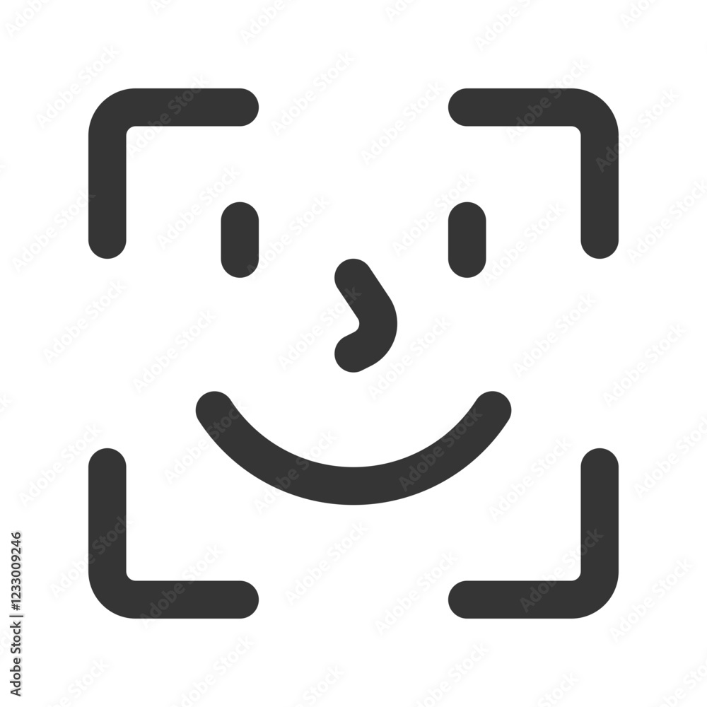 face id outline fill icon face id outline fill icon