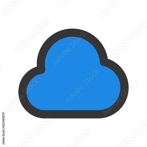 cloud outline fill icon