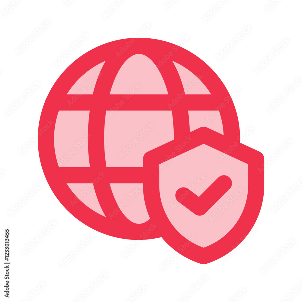 internet security outline fill icon