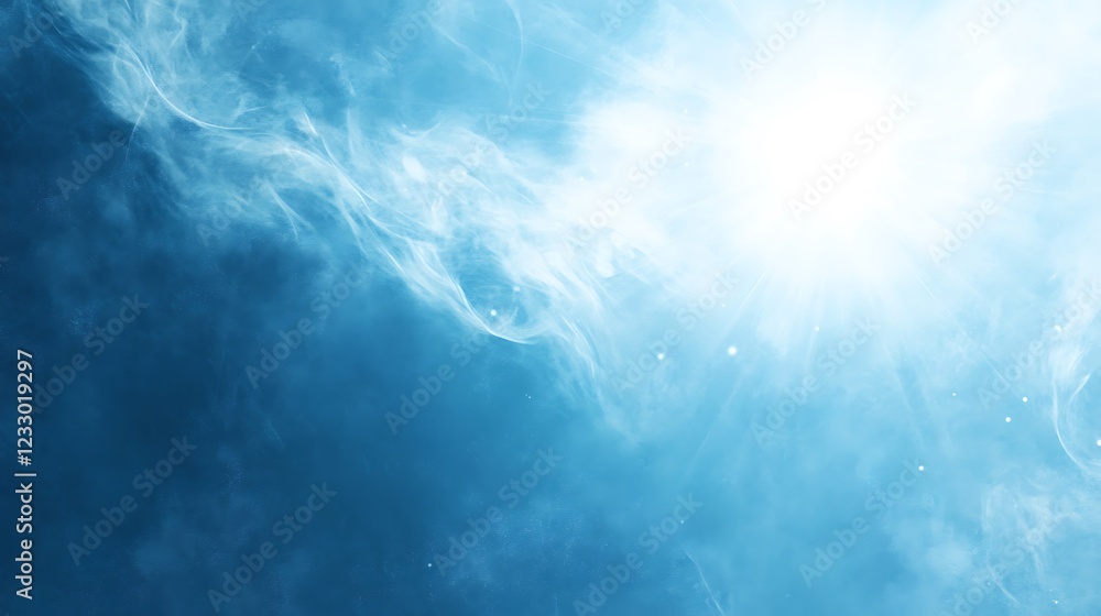 Celestial Light Abstract Blue Sky Cloudscape Celestial Light Abstract Blue Sky Cloudscape