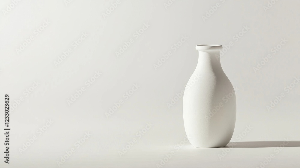 Minimalist White Vase on Soft Background for Modern Decor Ideas Minimalist White Vase on Soft Background for Modern Decor Ideas