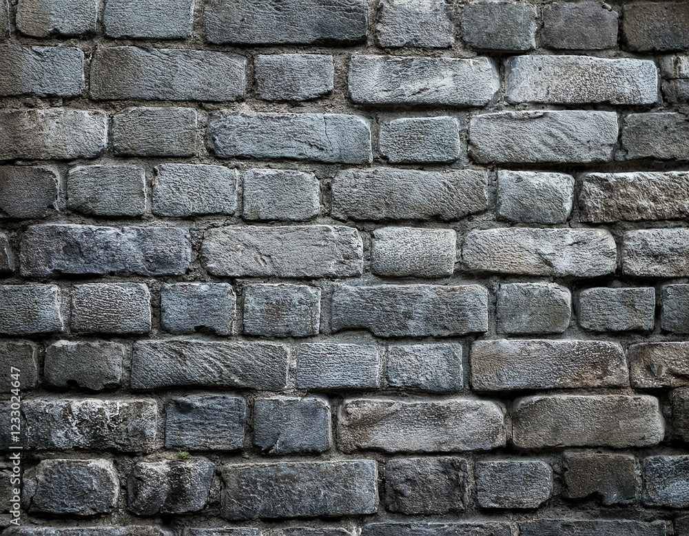 Naklejka premium old gray brick wall close up background