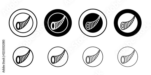 cornucopia icon Outline thin set pack series