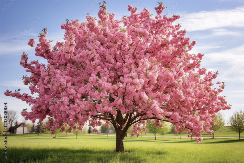 Spring Blossoms: A Beautiful Flowering Crabapple Tree in Minnesota's Landscape (AR 3:2) Spring Blossoms: A Beautiful Flowering Crabapple Tree in Minnesota's Landscape (AR 3:2)