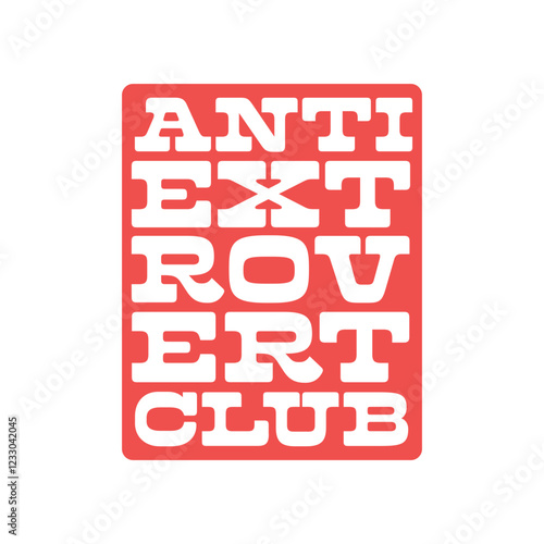 Introvert Vector, Anti Social Vector, Extrovert, Homebody Vector, Introvert Text, Vector Illustration Background