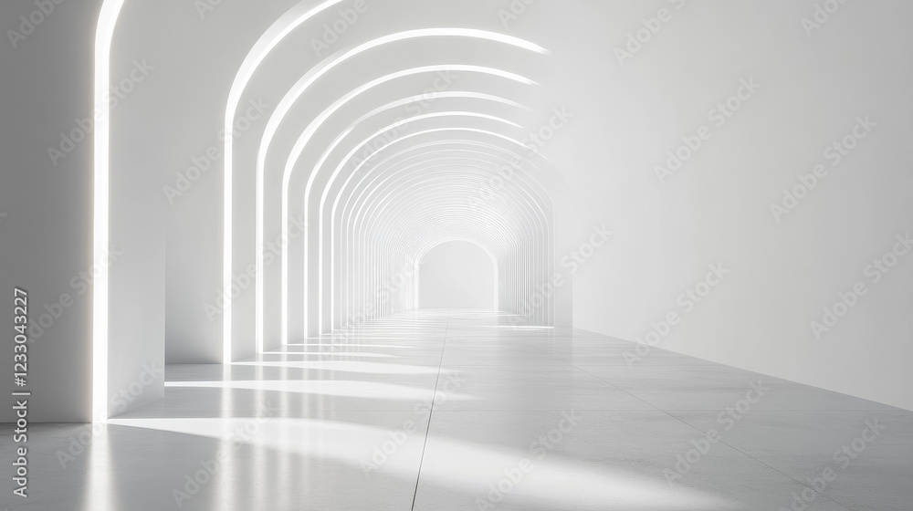 Obraz premium white empty room with copy space to add content and design 3d render illustration
