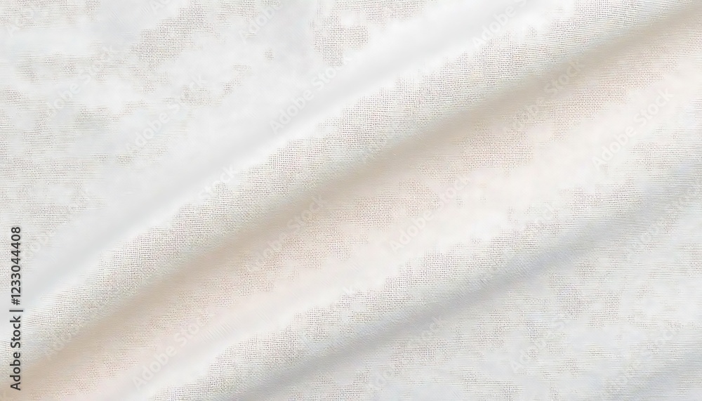 Obraz premium Draped White Fabric Showing Textured Surface