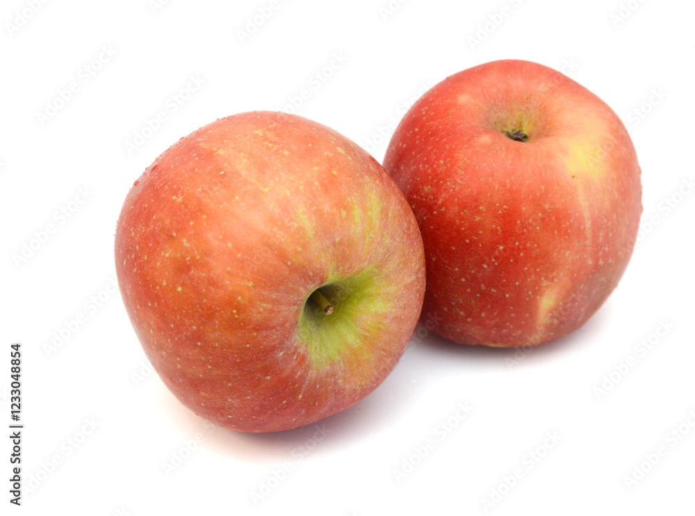 Fresh red apples isolated on white background Fresh red apples isolated on white background