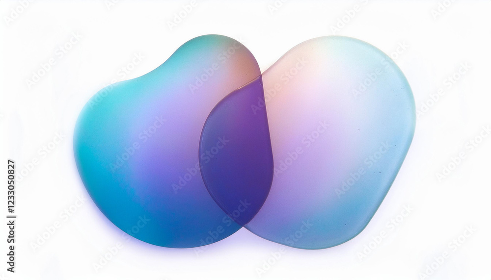 abstract circles, overlapping shapes, blue and teal tones, modern design, minimalism, glossy texture, soft lighting, gradient colors, visual balance, transparency effect, contemporary art abstract circles, overlapping shapes, blue and teal tones, modern design, minimalism, glossy texture, soft lighting, gradient colors, visual balance, transparency effect, contemporary art