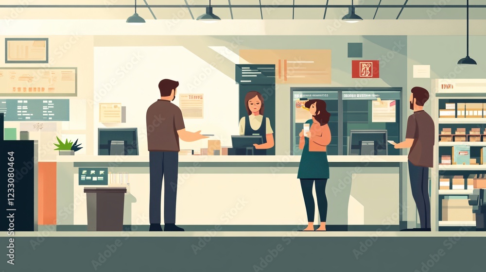 Fototapeta premium Professional Customer Service Design Vector Illustration for Marketing Campaigns