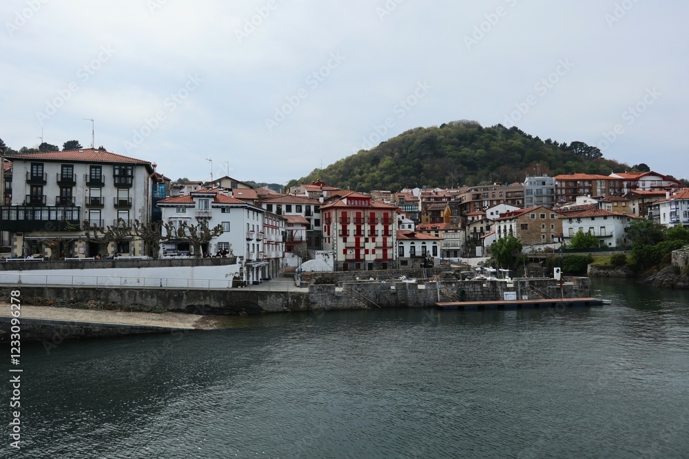 Obraz premium Vista de Mundaka, Bizkaia.