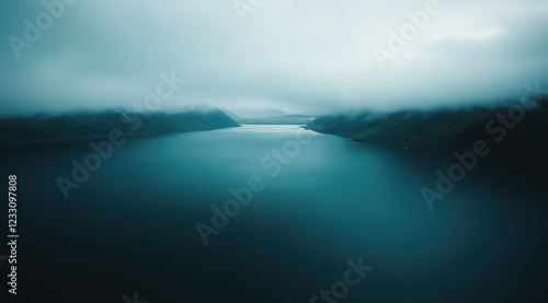 Wallpaper Mural Mountains in the Mist: Moody Nature Scene Torontodigital.ca
