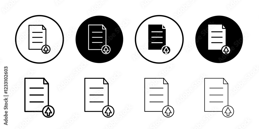 File upload icon Outline thin set pack series File upload icon Outline thin set pack series