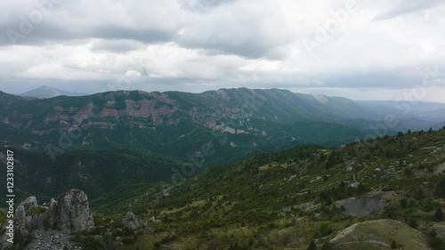 Saint Geniez, France, vue de drone photo