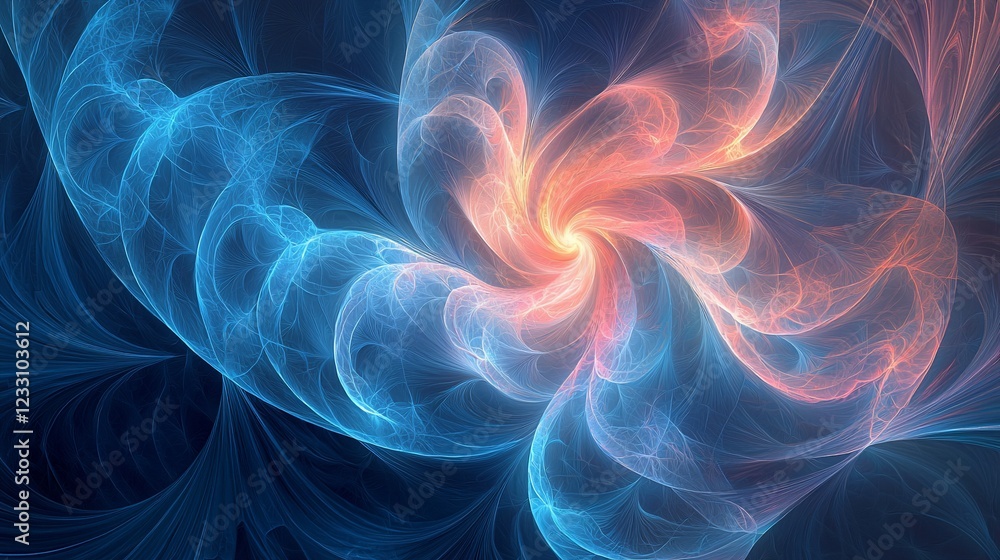 Abstract Swirling Nebula Cosmic Energy Flow Abstract Swirling Nebula Cosmic Energy Flow