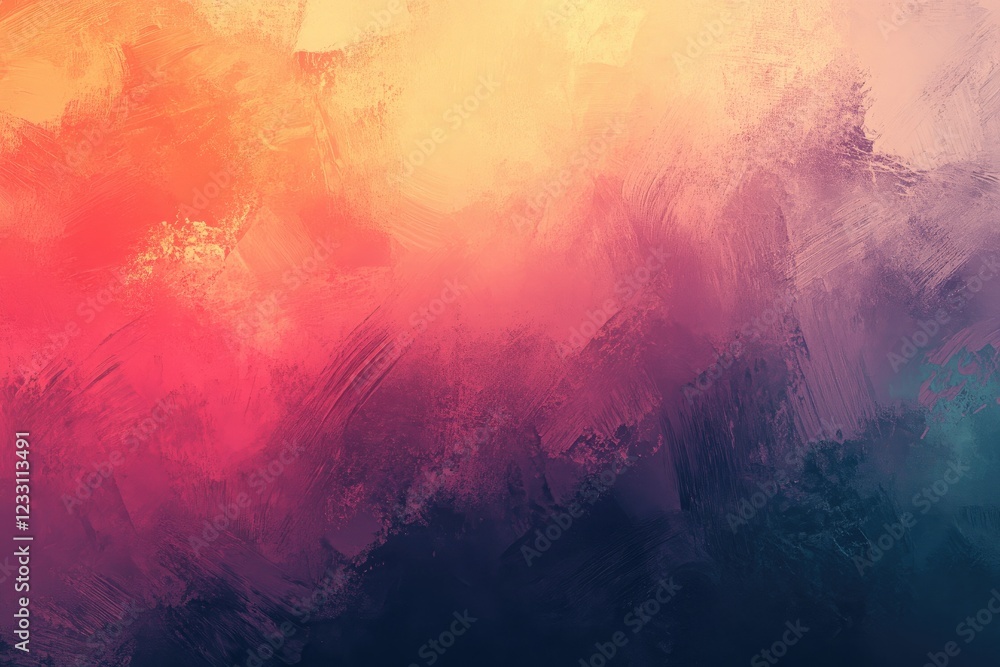 Abstract Painting Warm Hues Transitioning Dark Tones Abstract Painting Warm Hues Transitioning Dark Tones