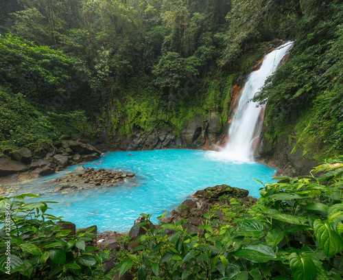 Tableau sur toile Rio Celeste -National Park Tenorio - Costa-Rica