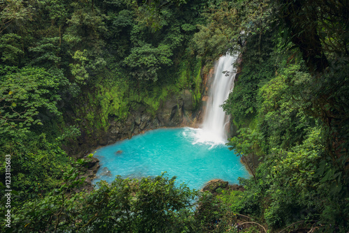 Cuadro en lienzo Rio Celeste -National Park Tenorio - Costa-Rica