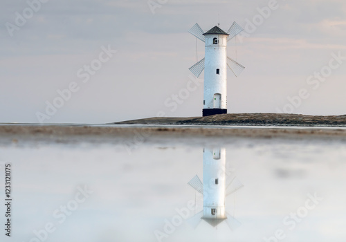 Wallpaper Mural Stawa Młyny lighthouse at sunrise, Świnoujście, Poland Torontodigital.ca