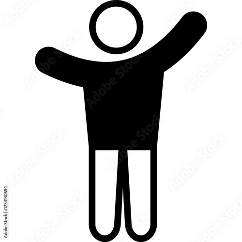 Human glyph icon