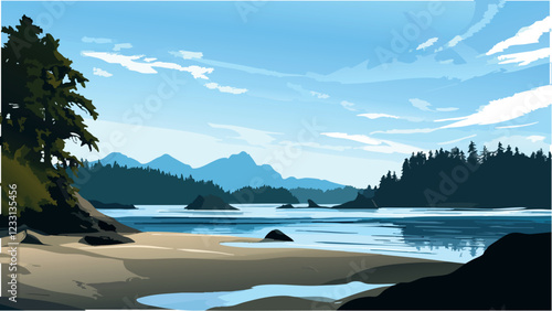 A Serene Evening in Tofino.eps