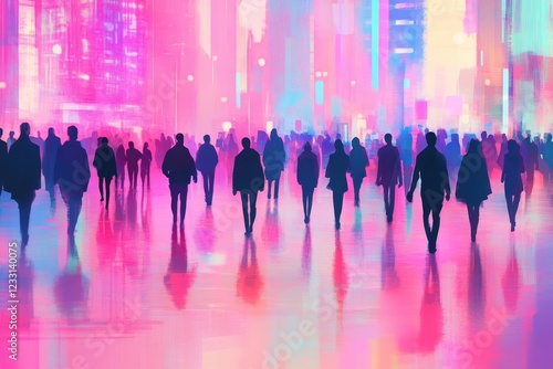 people dancing in the crowd