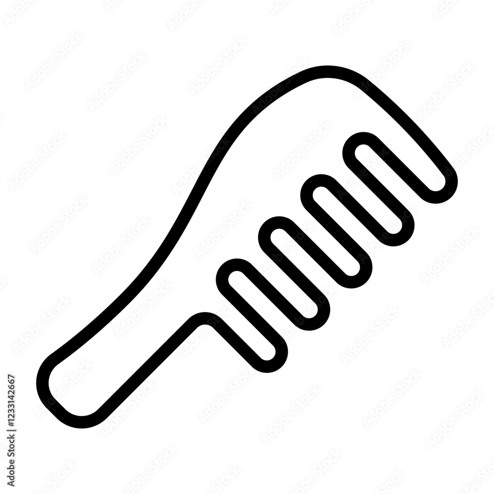 Simple Hair Comb outline icon. The icon can be used for websites, print templates, presentation templates, illustrations, etc Simple Hair Comb outline icon. The icon can be used for websites, print templates, presentation templates, illustrations, etc