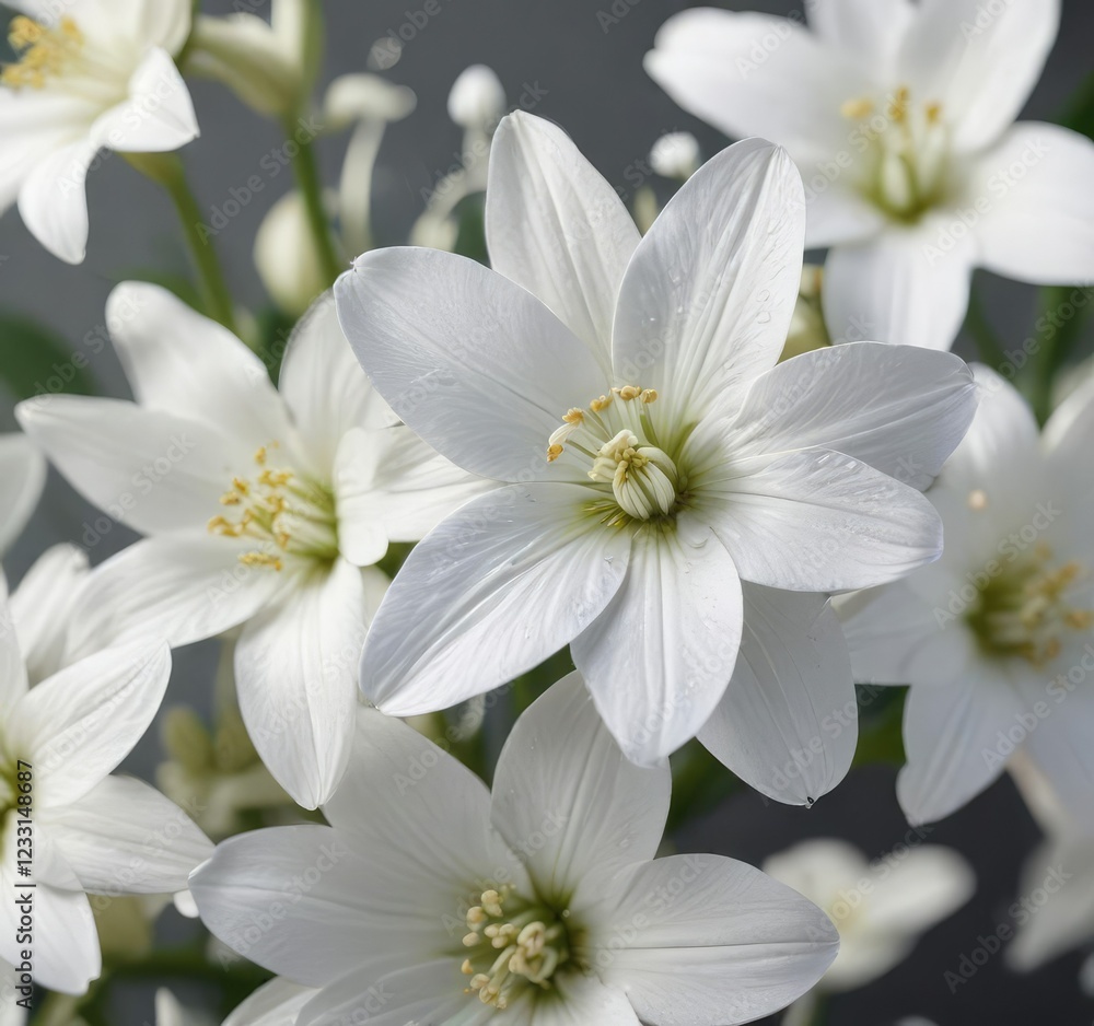 High magnification of paperwhite flower petals and stamens, microphotography, paperwhites High magnification of paperwhite flower petals and stamens, microphotography, paperwhites