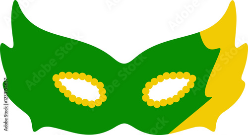 Colorful Mardi Gras Carnival Mask