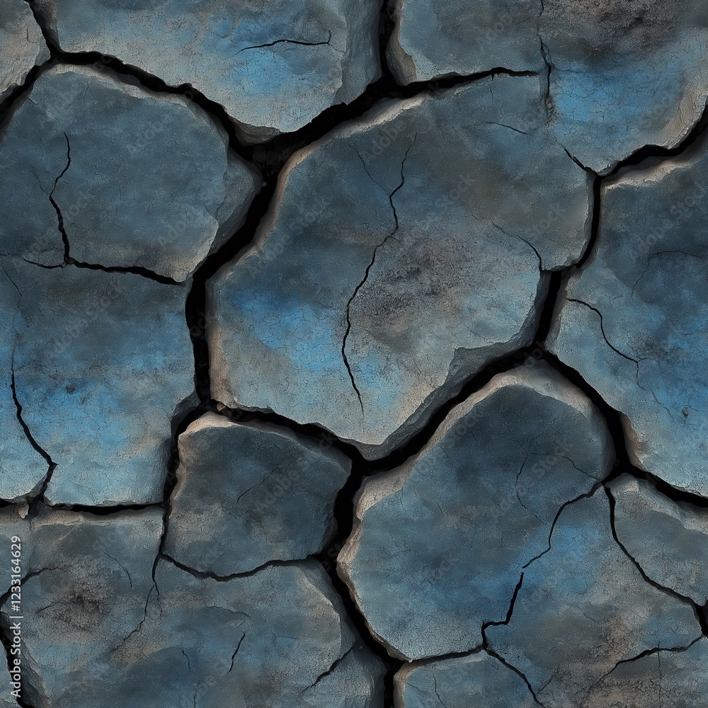 Obraz premium Textures of stone floor and wall for game background. seamless patterns of top view