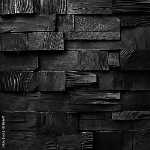 Black wood texture. Abstract background. Vector illustration. Eps 10. photo