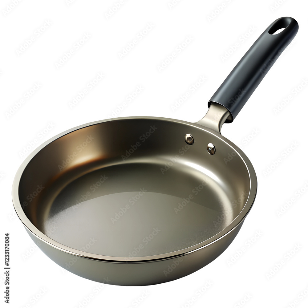 Bronze Frying Pan: A sleek, bronze-colored frying pan with a black handle sits against a plain background. The pan's smooth surface gleams, reflecting light. It's ready for culinary adventures. Bronze Frying Pan: A sleek, bronze-colored frying pan with a black handle sits against a plain background. The pan's smooth surface gleams, reflecting light. It's ready for culinary adventures.