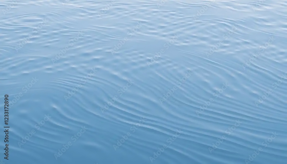 Gentle Waves Across Calm Blue Water Surface Gentle Waves Across Calm Blue Water Surface