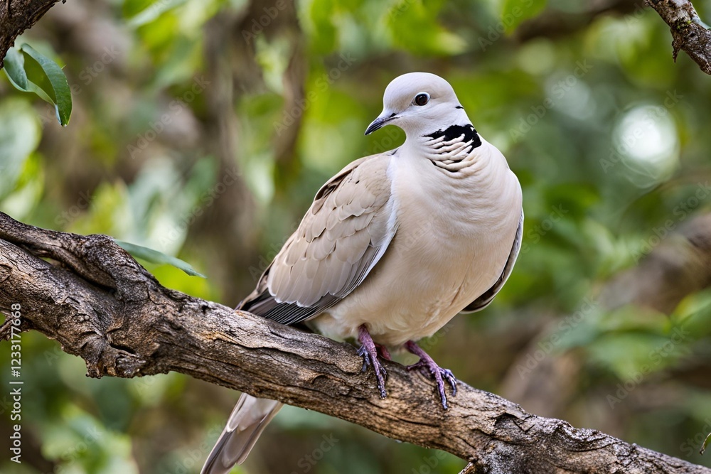 Fototapeta premium Eurasian Collared Dove Close-up