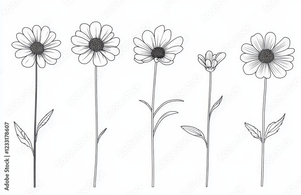 Obraz premium Wildflowers for background