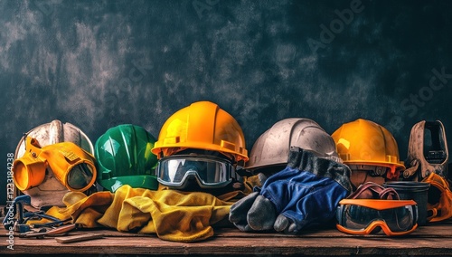 Construction Safety Gear: Hard Hats, Goggles, and Protective Clothing photo