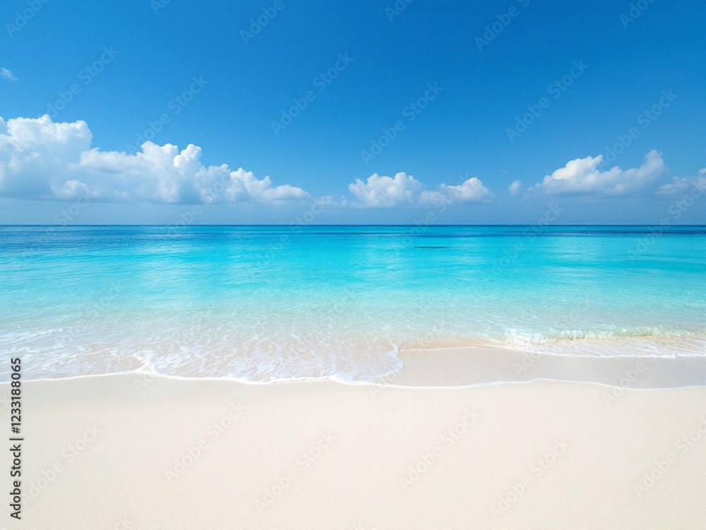 Fototapeta premium The sun, sand, and sea: paradise on earth. 