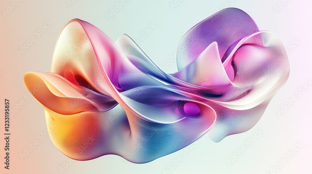 Obraz premium Abstract colorful fluid shapes.