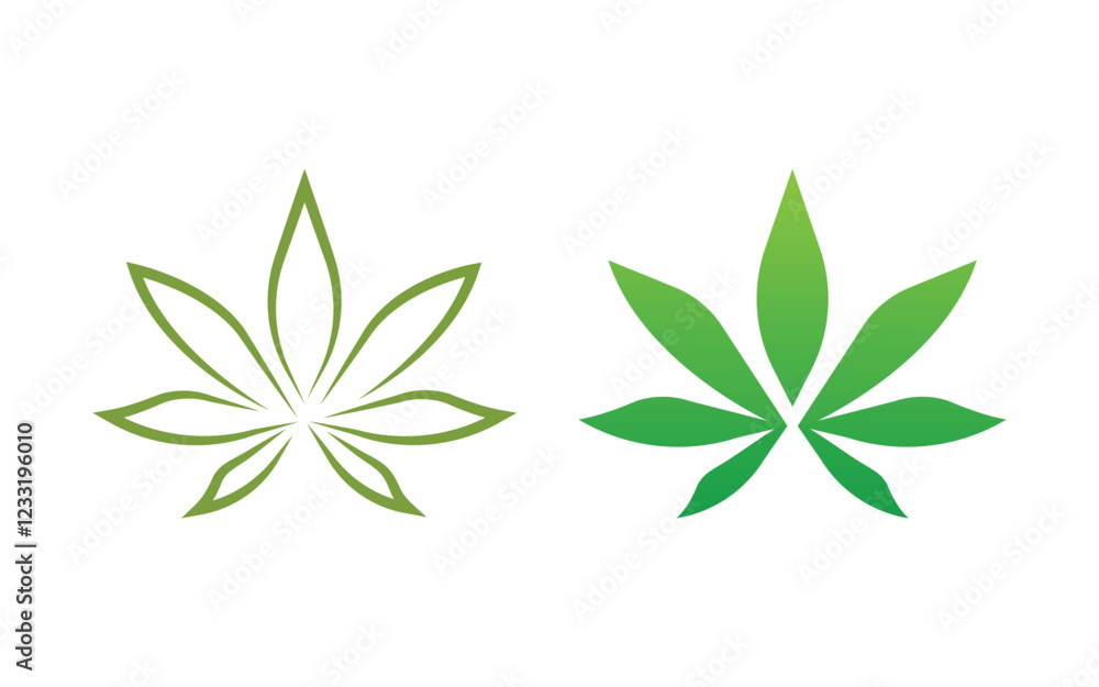 Cannabis marijuana sign symbol illustration design template Cannabis marijuana sign symbol illustration design template